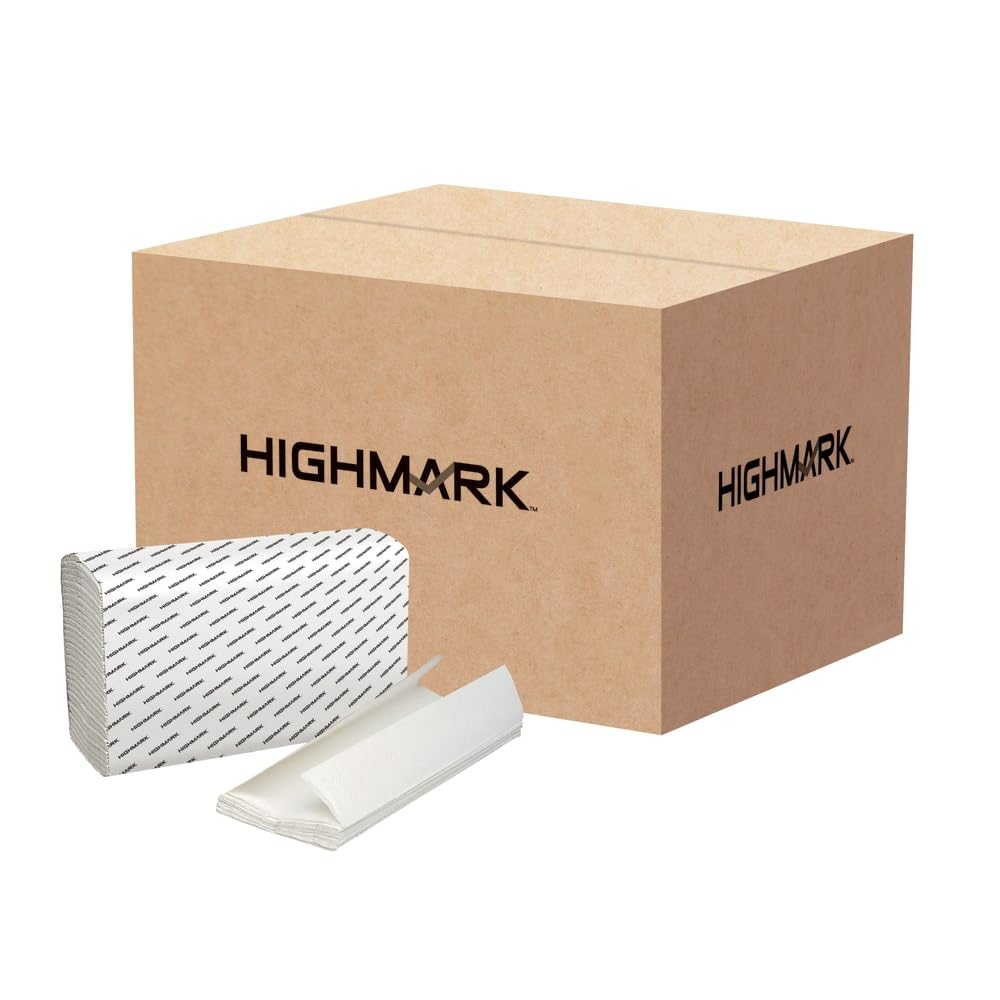 100% Recycled C-Fold Paper Towels, White, 150 Per Pack, 16 Packs J442
