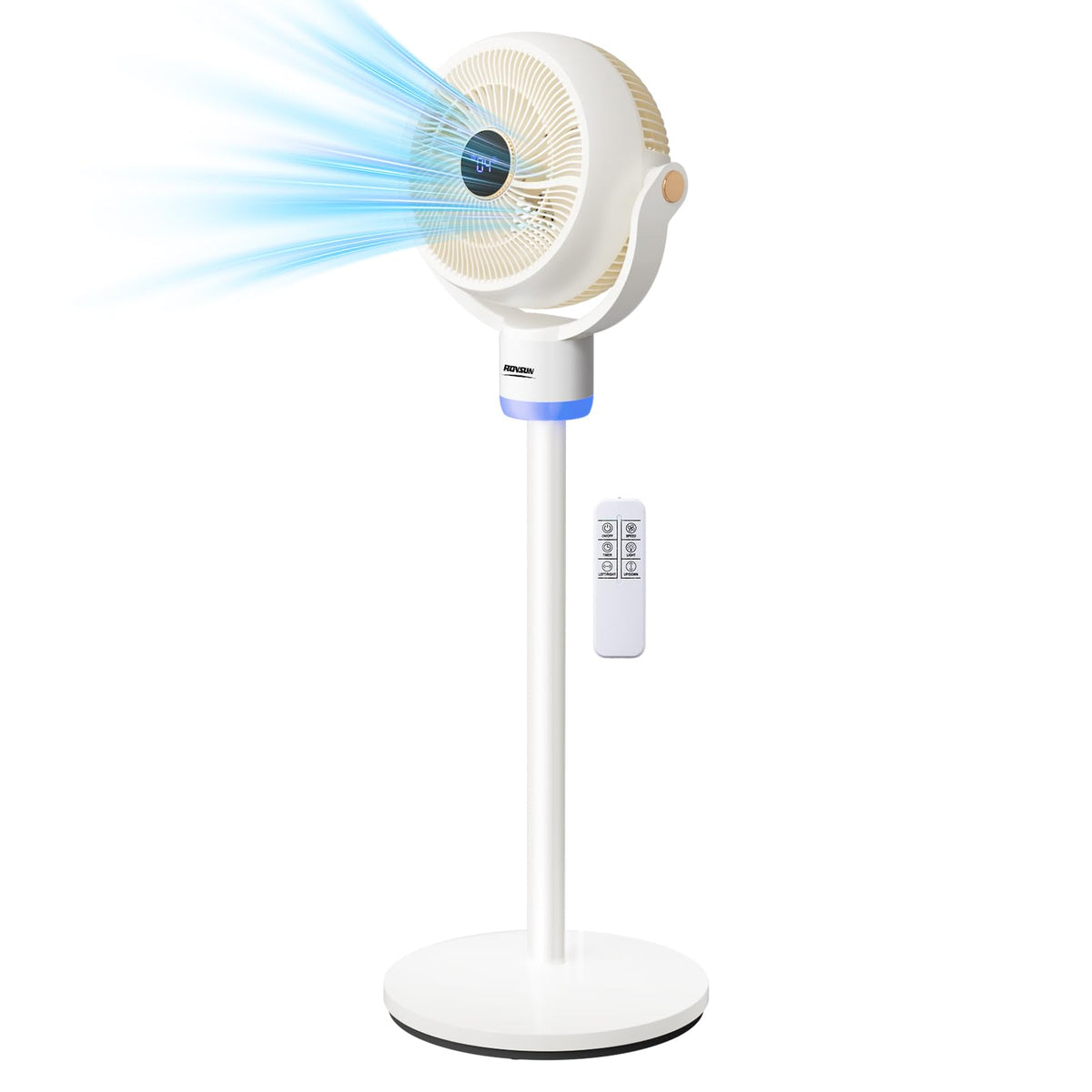 3-in-1 Pedestal Tabletop Oscillating Fan with Remote White V35570