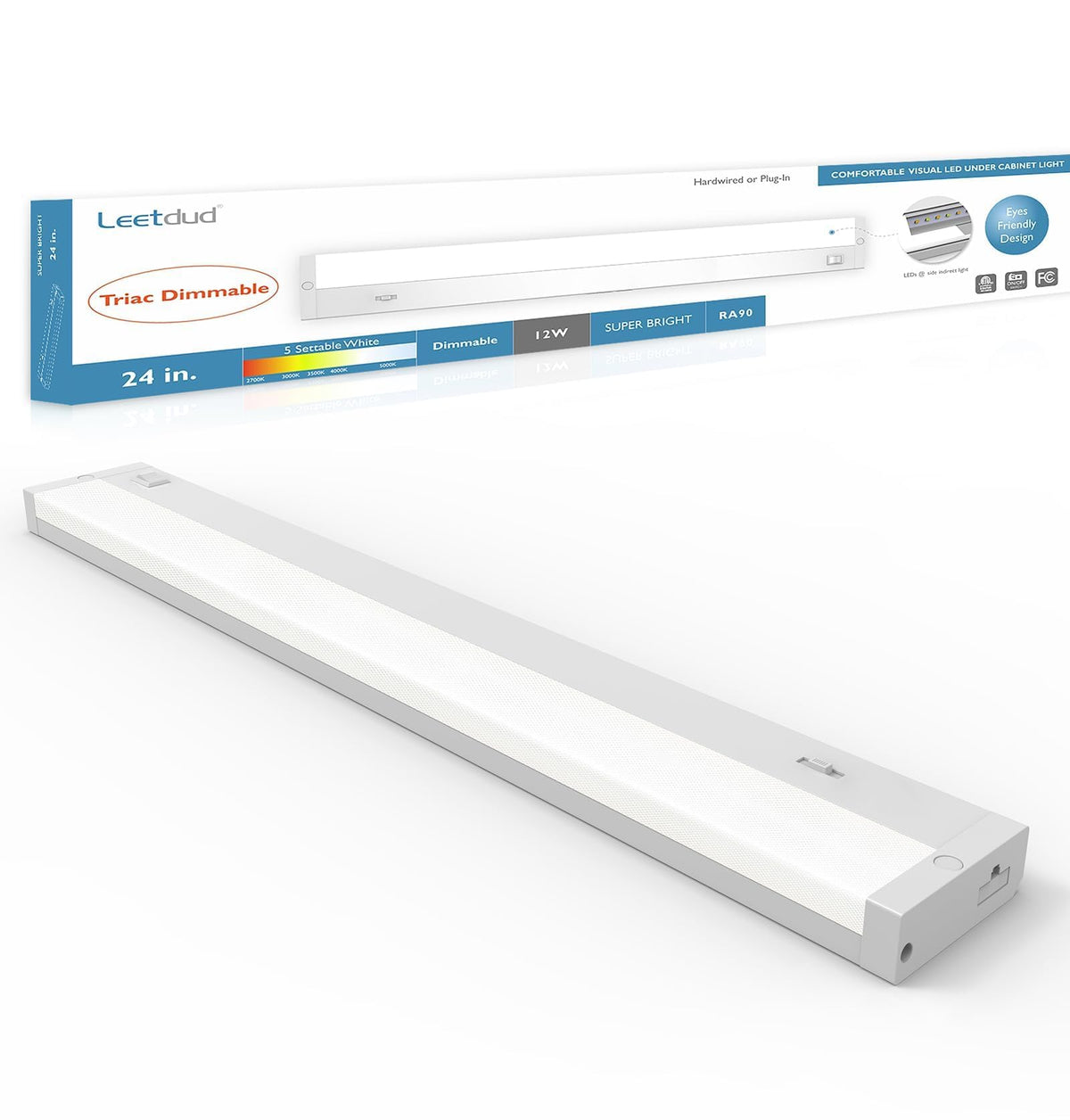 24 Inch 12W Dimmable LED Under Cabinet Lighting D51348
