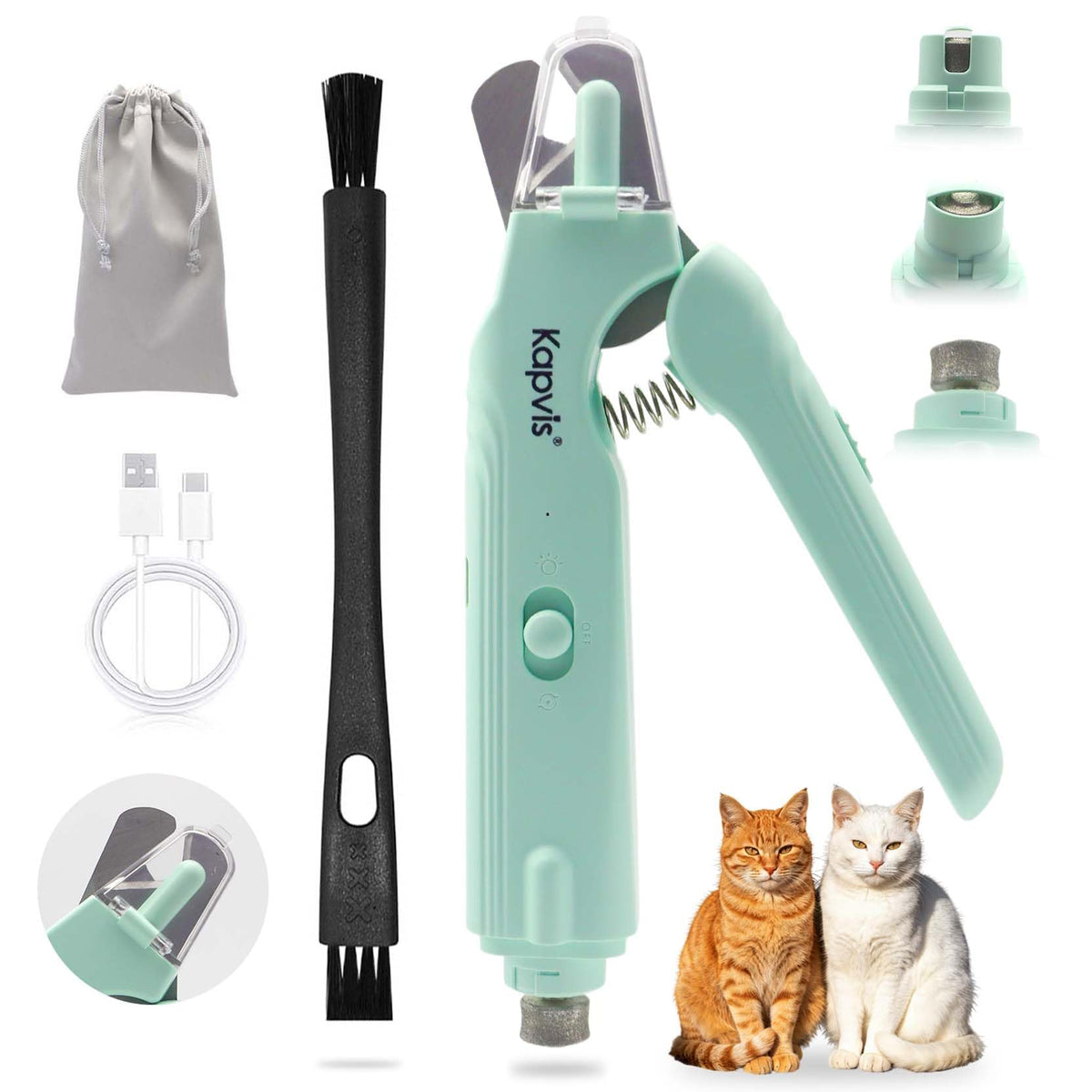 2-in-1 Cat Nail Clipper with Light K882