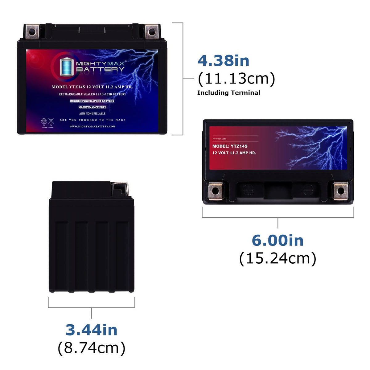 12V 11.2Ah Replacement Battery T1217