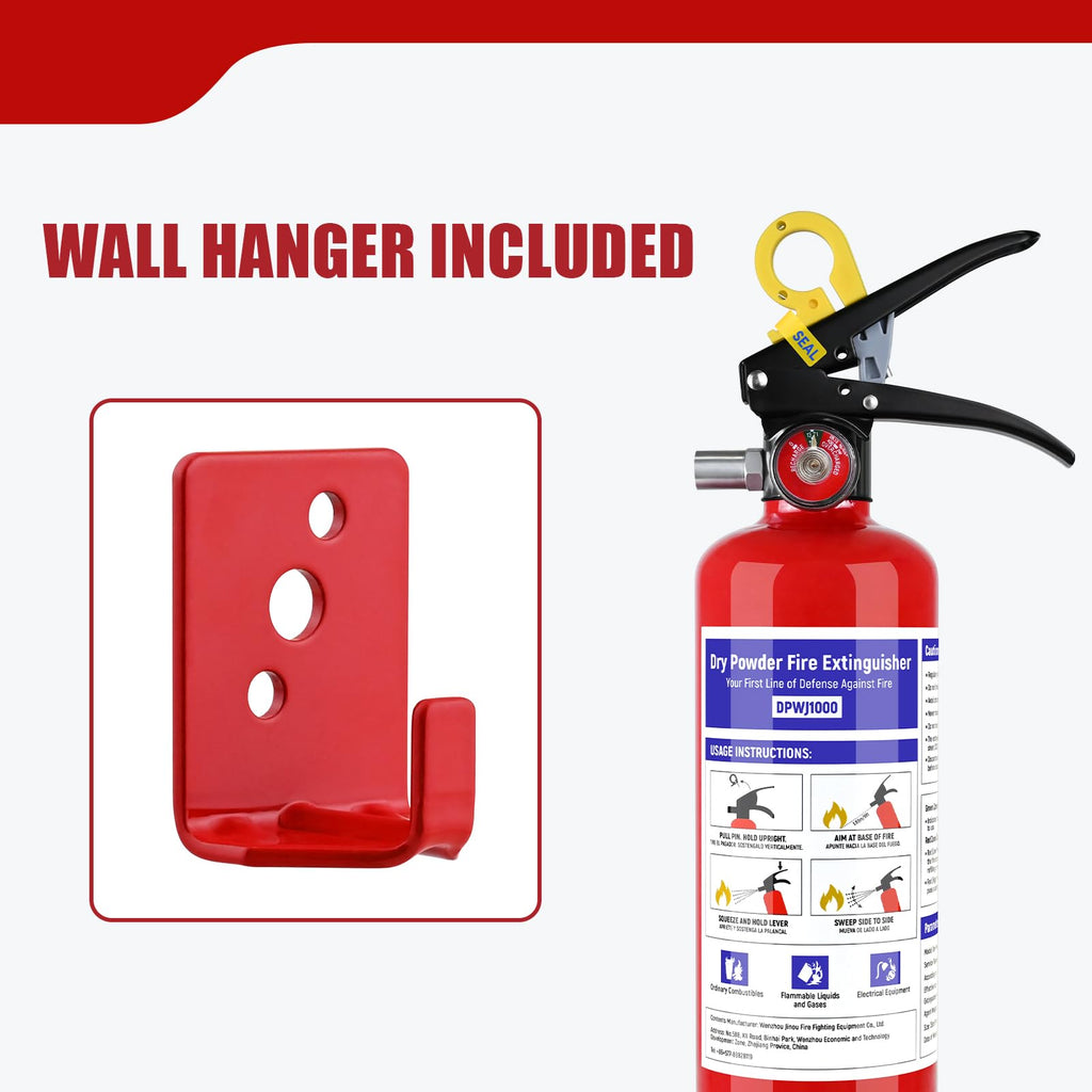 1 Pack 2.5 lb ABC Dry Chemical Fire Extinguisher with Bracket B551