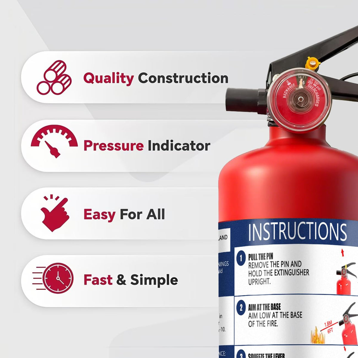 2.5 lb Dry Chemical Fire Extinguisher T912194