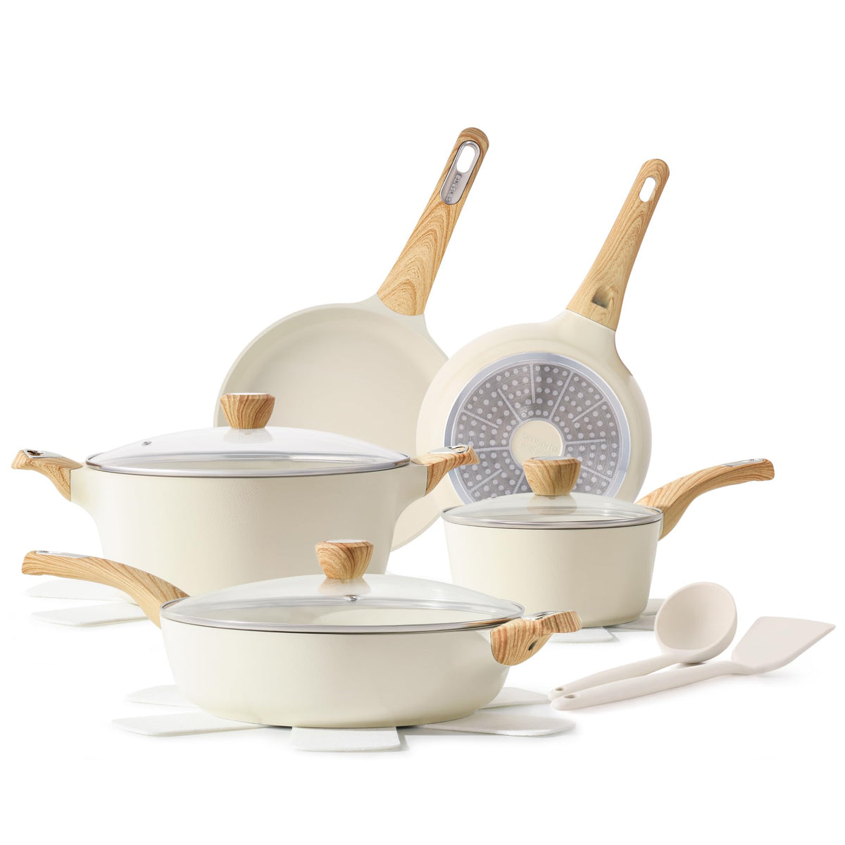 14 Piece Non Stick Ceramic Cookware Set K4407