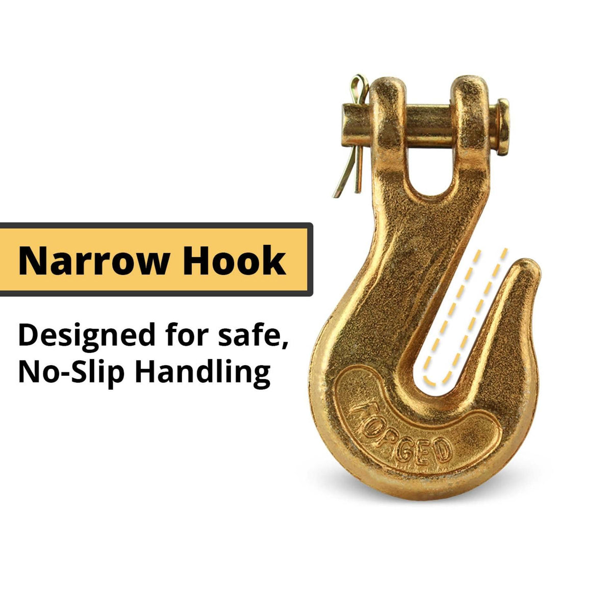 3/8 Clevis Hook G70 4 Pack V39800