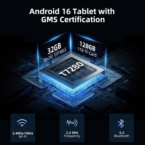 10 Inch Android 16 Tablet 32GB RAM 128GB ROM I54613