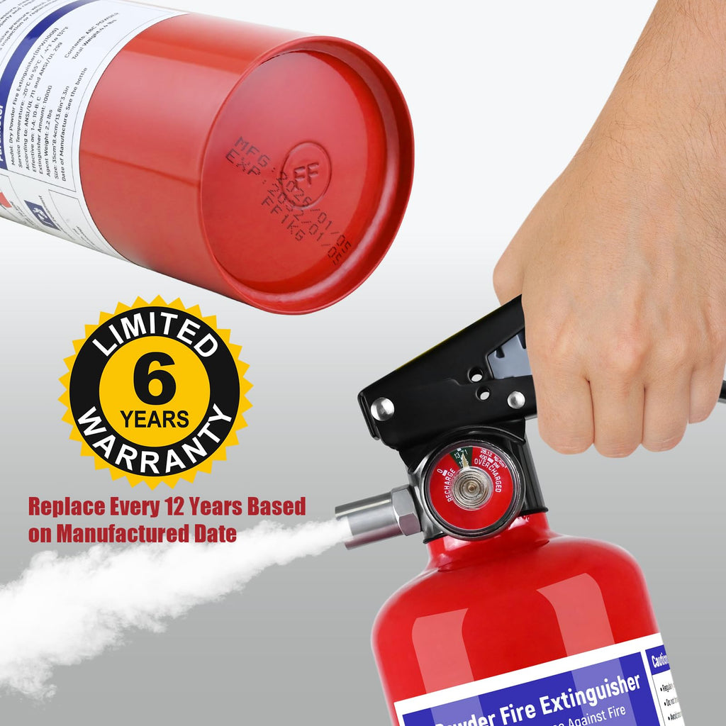 1 Pack 2.5 lb ABC Dry Chemical Fire Extinguisher with Bracket B551