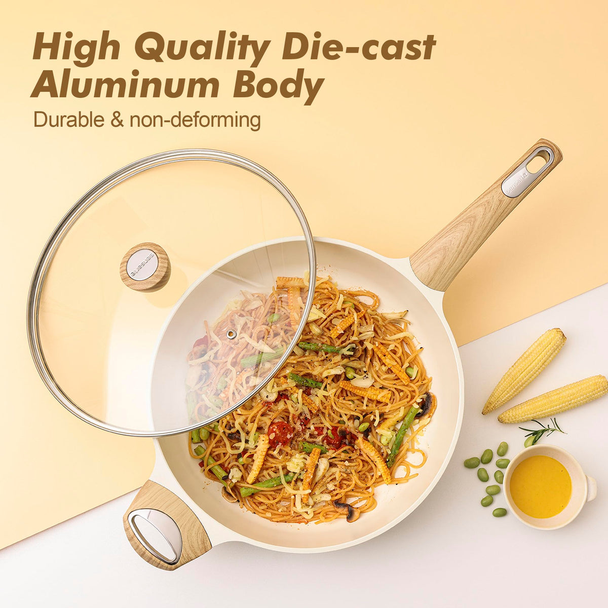 14 Piece Non Stick Ceramic Cookware Set K4407