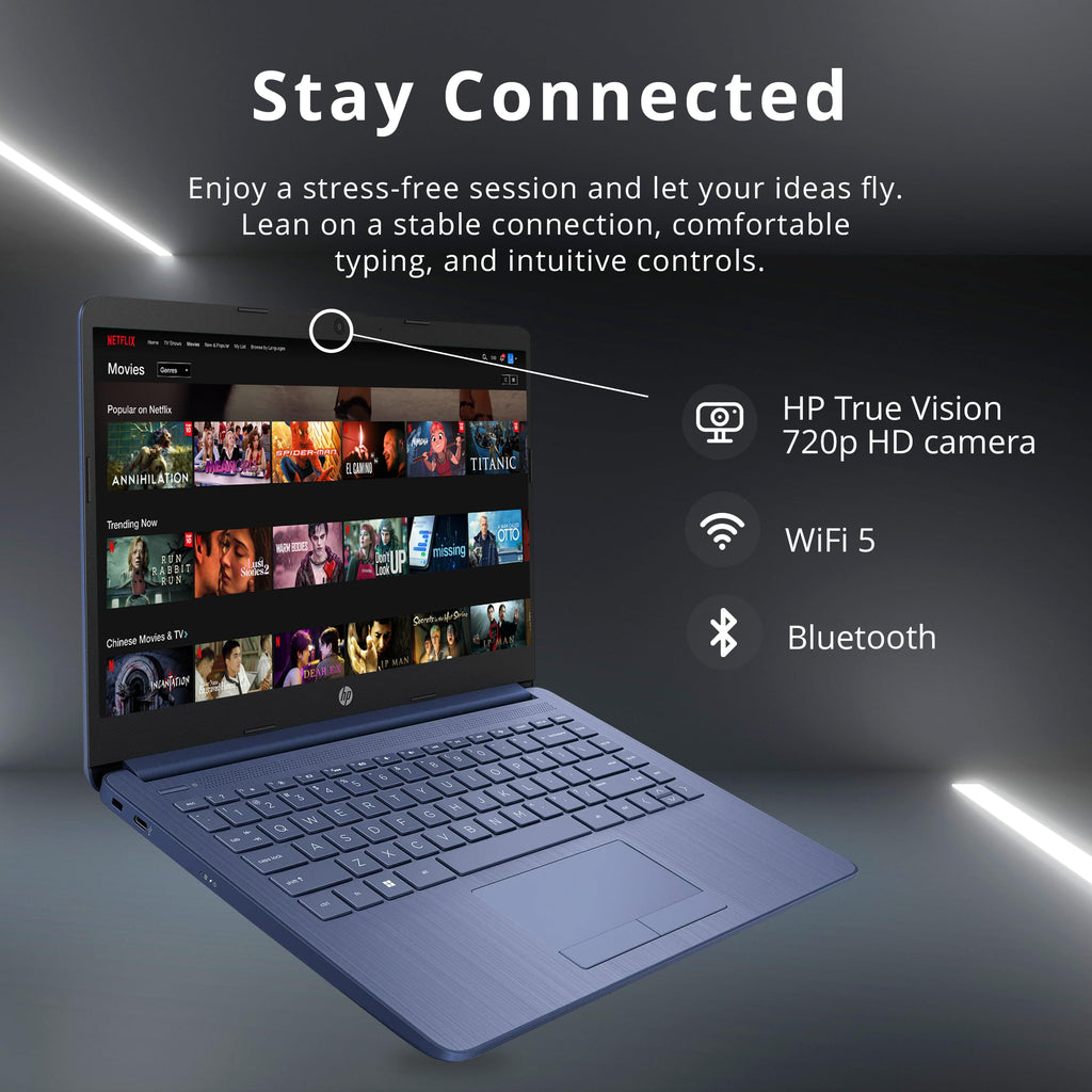 14" HD Laptop, Intel Celeron, 4GB RAM, 64GB SSD, Dale Blue Y854