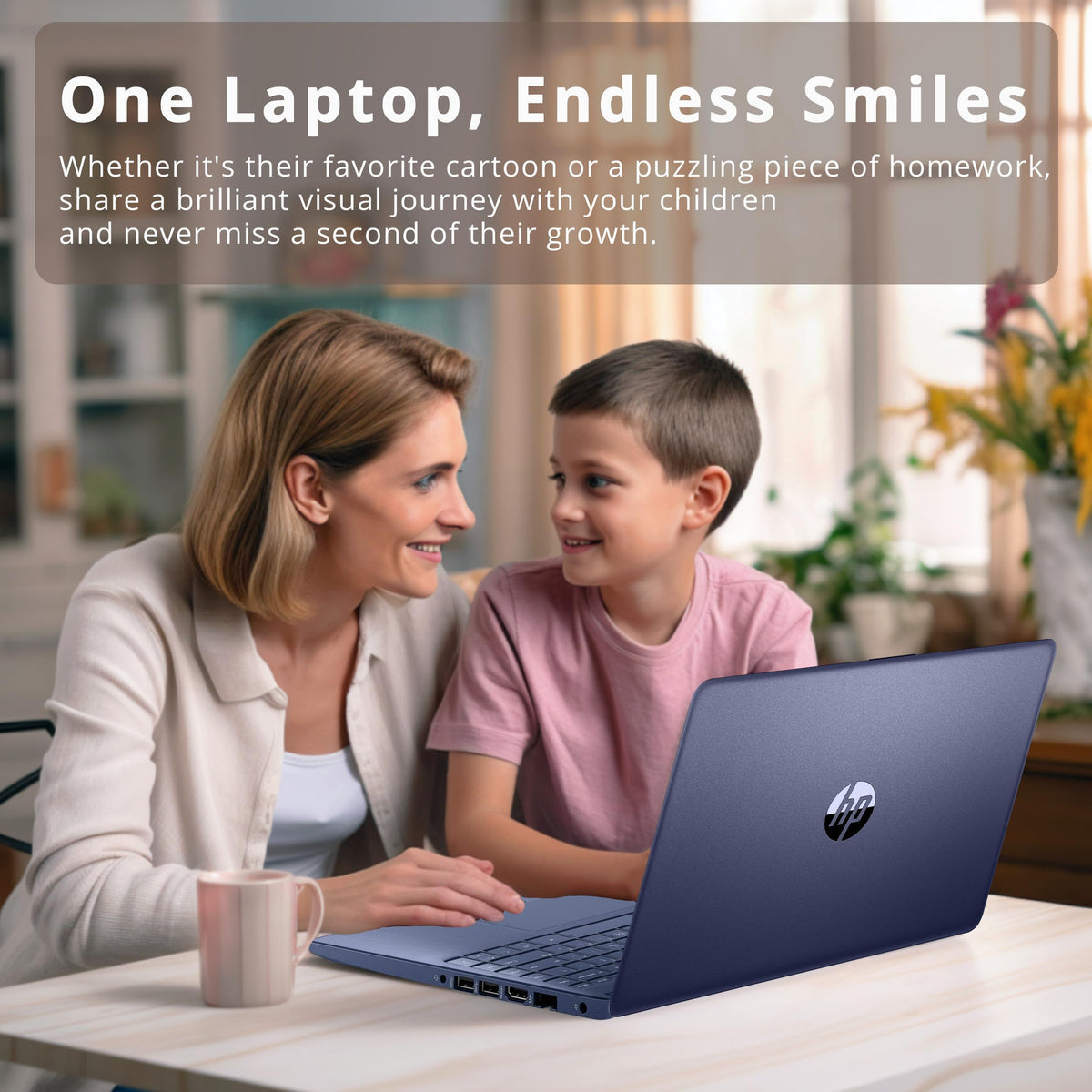 14" HD Laptop, Intel Celeron, 4GB RAM, 64GB SSD, Dale Blue Y854