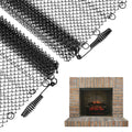 2 Pack Fireplace Screen Mesh Curtain R961841