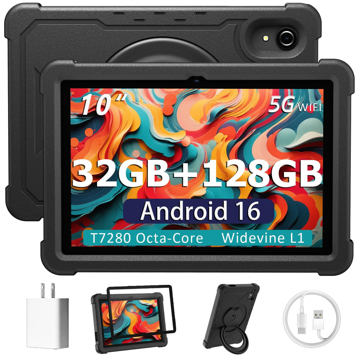 10 Inch Android 16 Tablet 32GB RAM 128GB ROM I54613